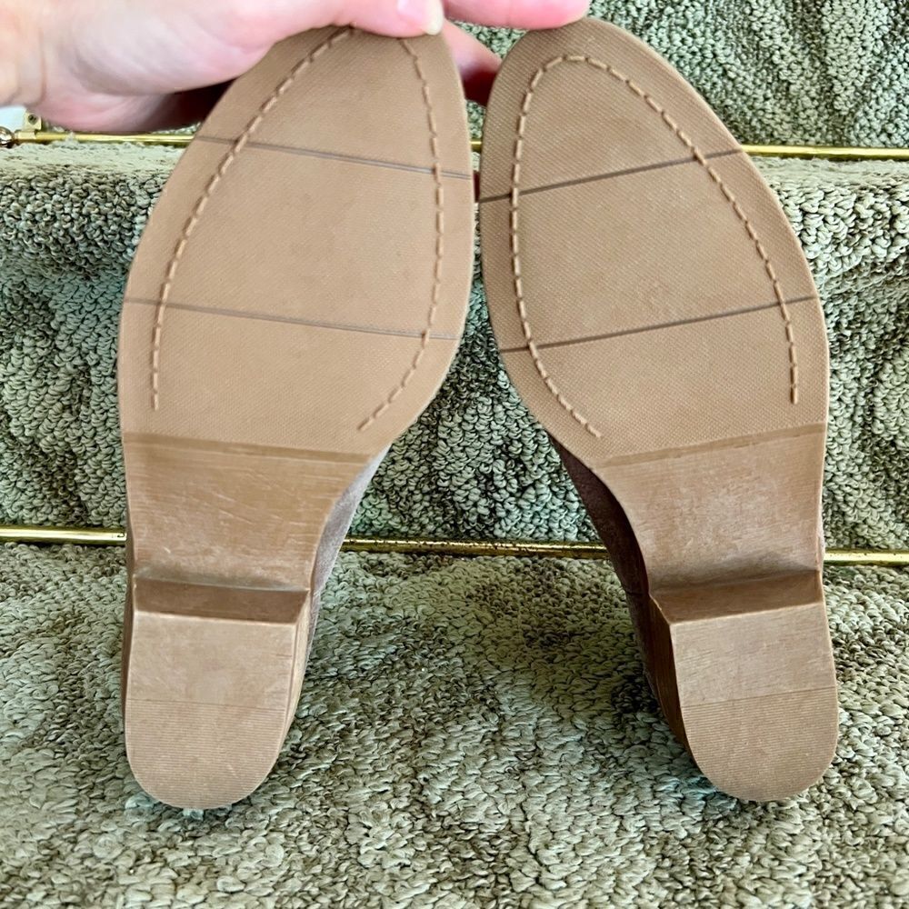 Steve Madden Salado Women's Ankle Boots Booties Size 8.5 Taupe Brown Tan Suede - Picture 5 of 5